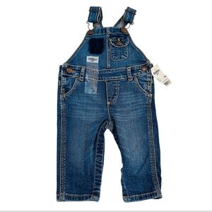 Oshkosh 6 Months Overalls Bibs Baby Jumper Blue Denim Jean 6 months new
